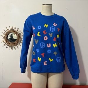 Love on your harry styles sweatshirt blue